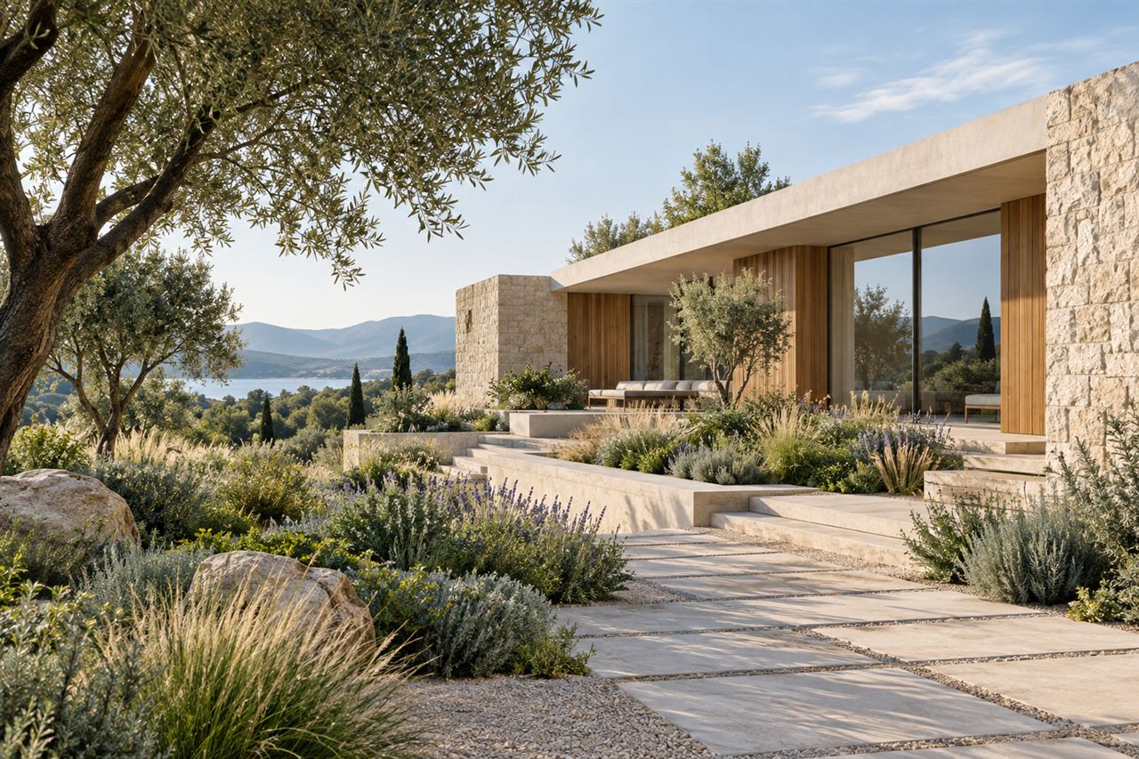 Architettura integrata nel paesaggio e nel verde